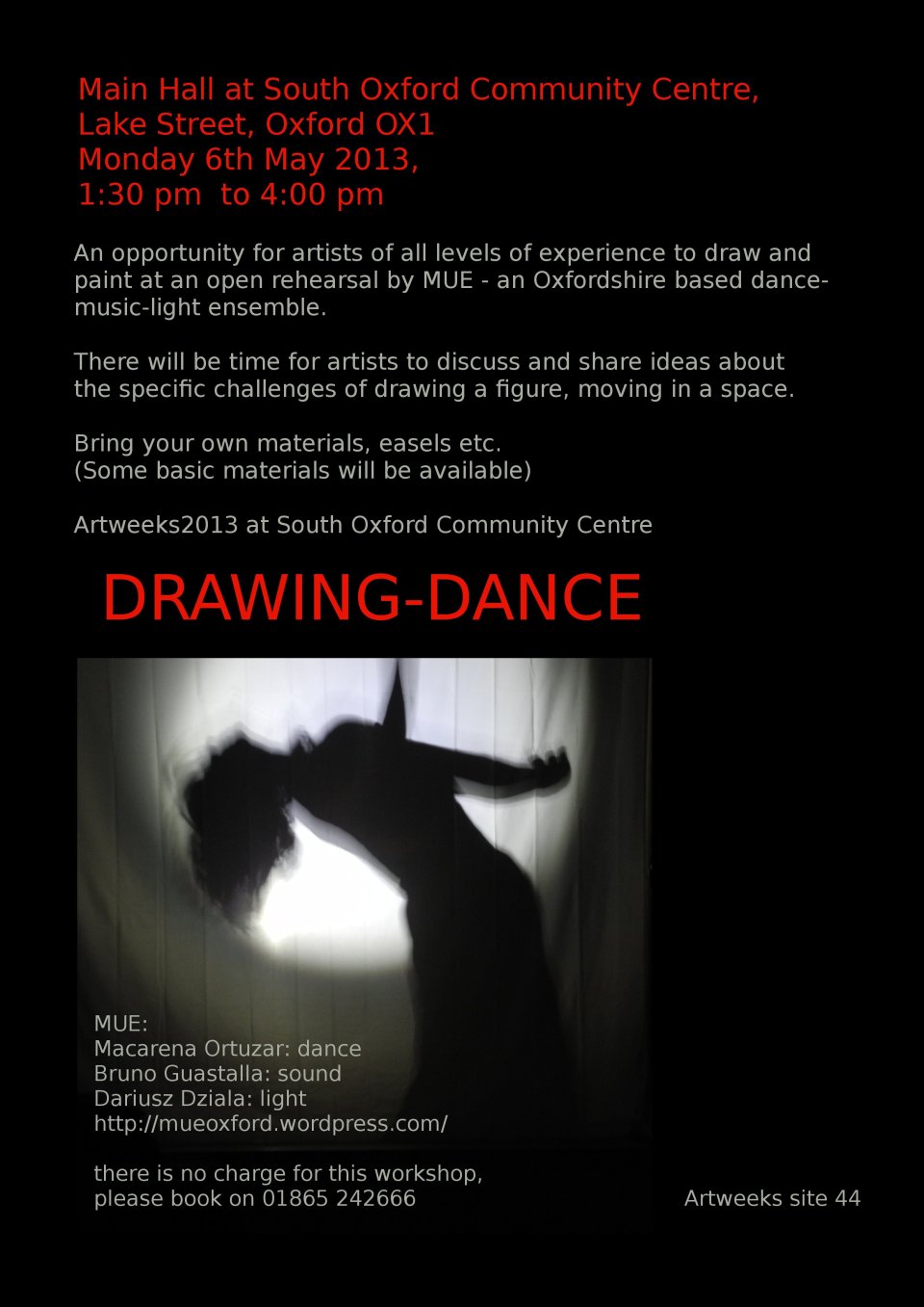 drawing dance workshop 2013